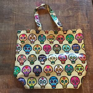Consuela Grab N' Go Basic Sugar Skulls Tote Bag Everyday Yellow Retired Print